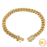 Load image into Gallery viewer, 10KY 5.55 CTW DIAMOND CUBAN 8.0" NECKLACE