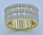 Load image into Gallery viewer, 10KT 1.93- 2.02CT D-MENS BANDS BAGUETTE