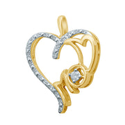 10K 0.16-0.18CT D-PHEART CHARMS 