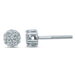 Load image into Gallery viewer, 10KT 0.14-0.16CT D-FLOWER EARRINGS