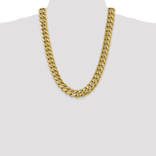 14k 15mm Semi-Solid Miami Cuban Chain - Image 3