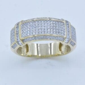 10KT 0.58-0.61 CT D-MENS BANDS ABGUETTE