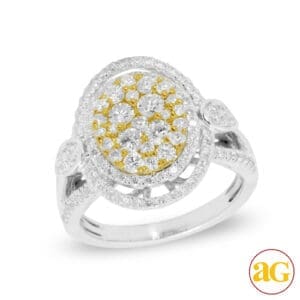 14KW 1.65CTW FANCY YELLOW DIAMOND RING